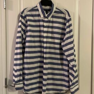 Blue/white striped shirt